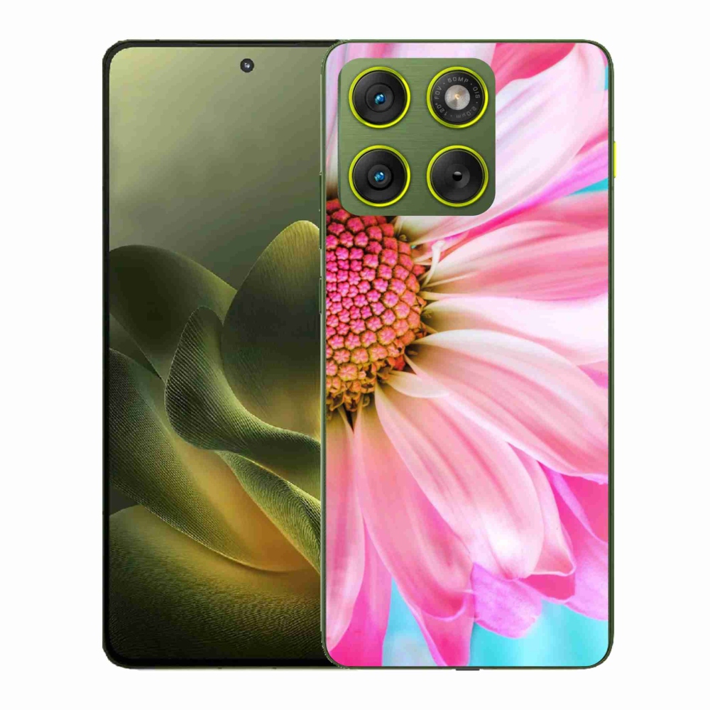 Gelový kryt mmCase na Motorola Edge 70 - růžová květina