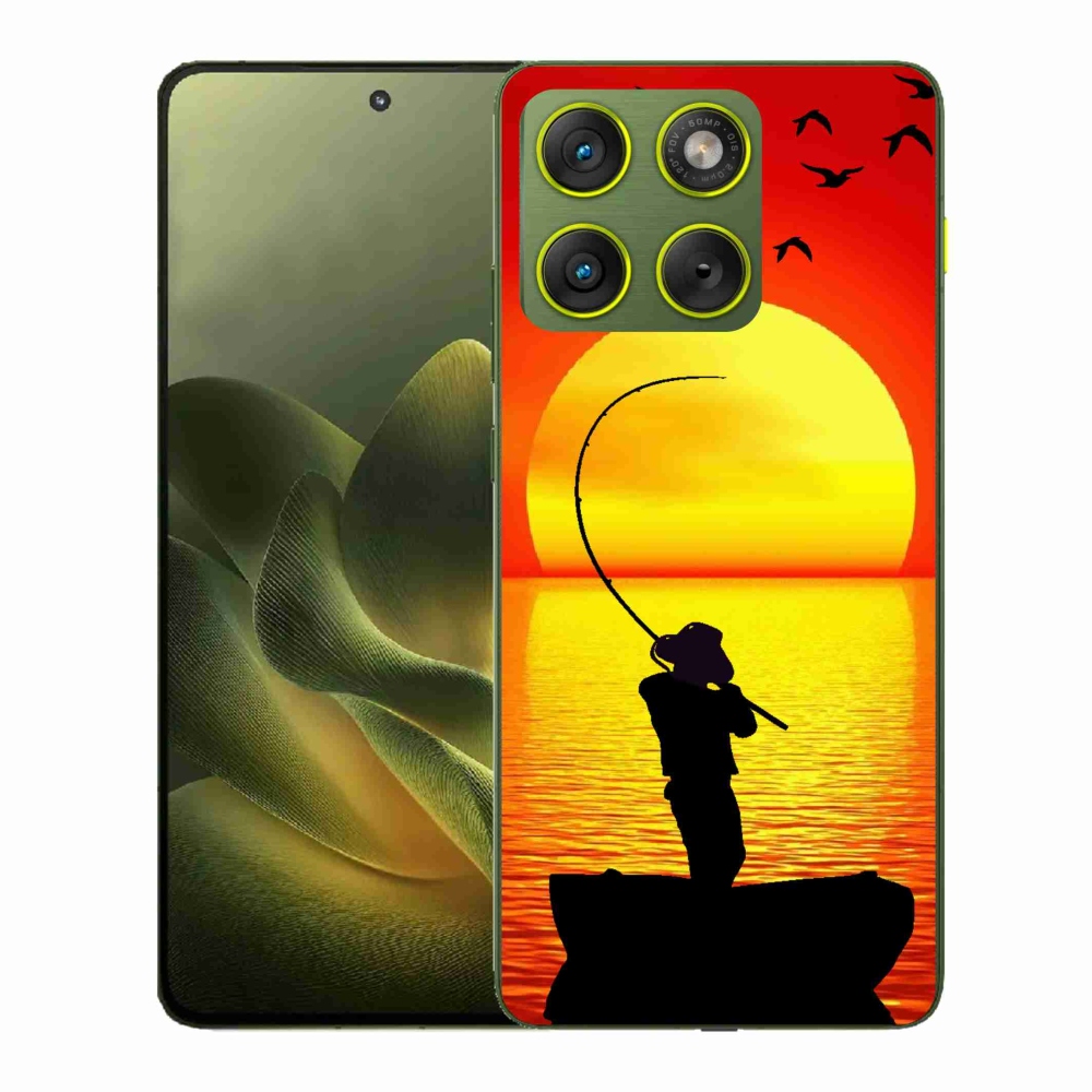 Gelový kryt mmCase na Motorola Edge 70 - rybaření