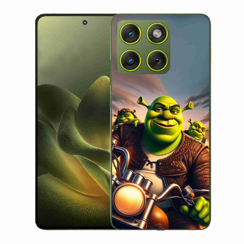 Gelový kryt mmCase na Motorola Edge 70 - shrek na motorce