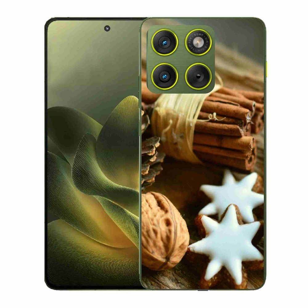 Gelový kryt mmCase na Motorola Edge 70 - skořice a perníčky