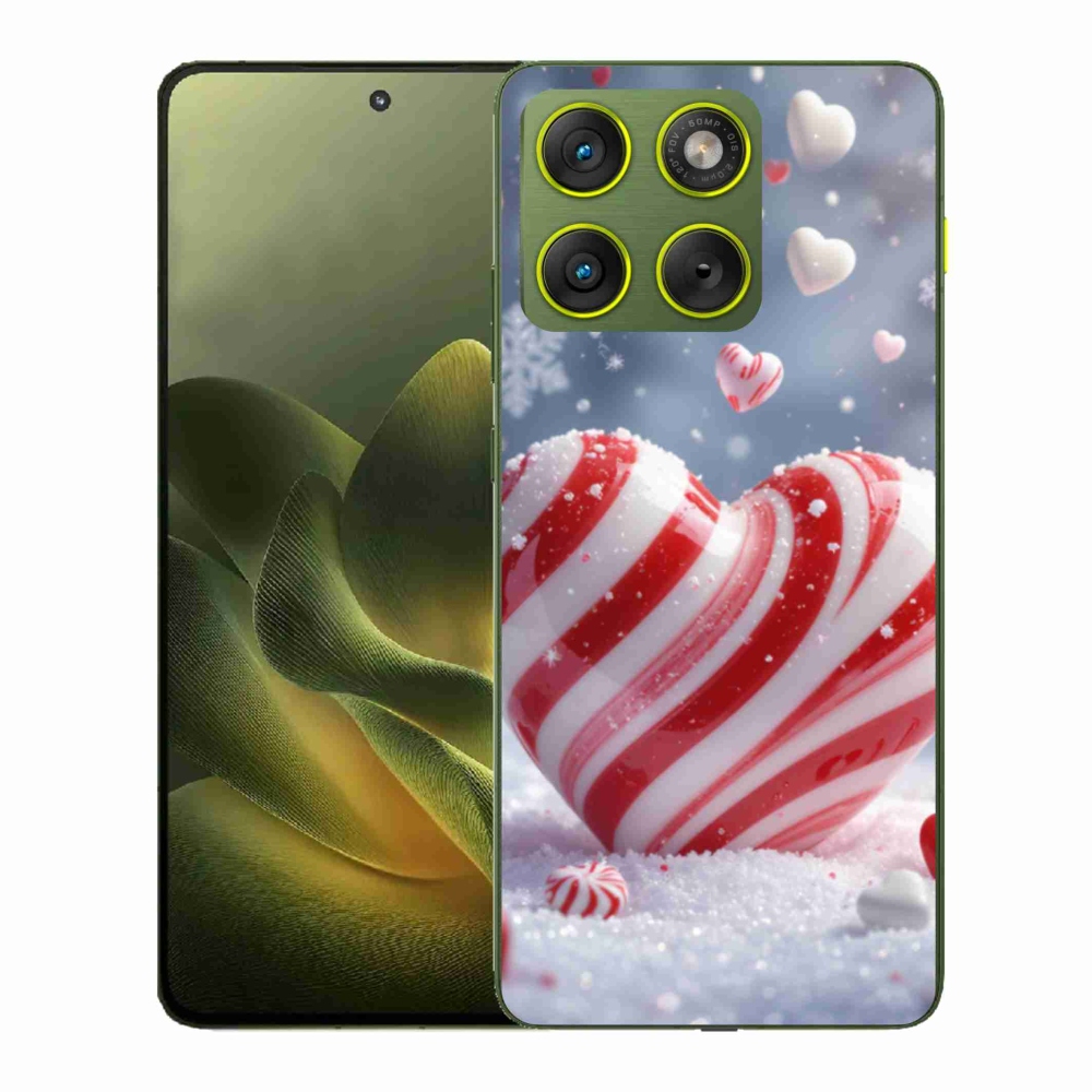 Gelový kryt mmCase na Motorola Edge 70 - sladké srdce