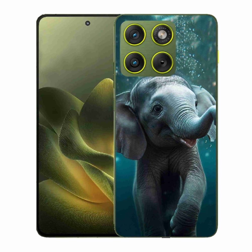 Gelový kryt mmCase na Motorola Edge 70 - slůně pod vodou