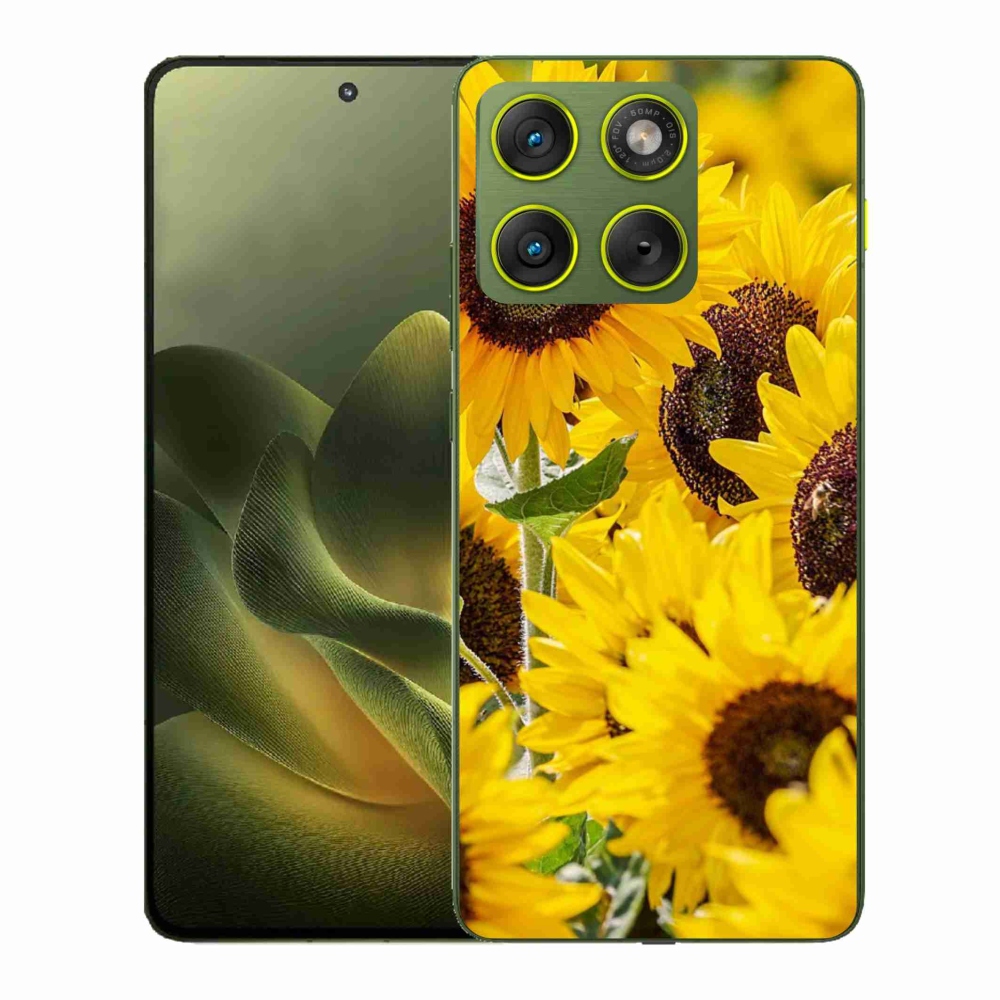 Gelový kryt mmCase na Motorola Edge 70 - slunečnice