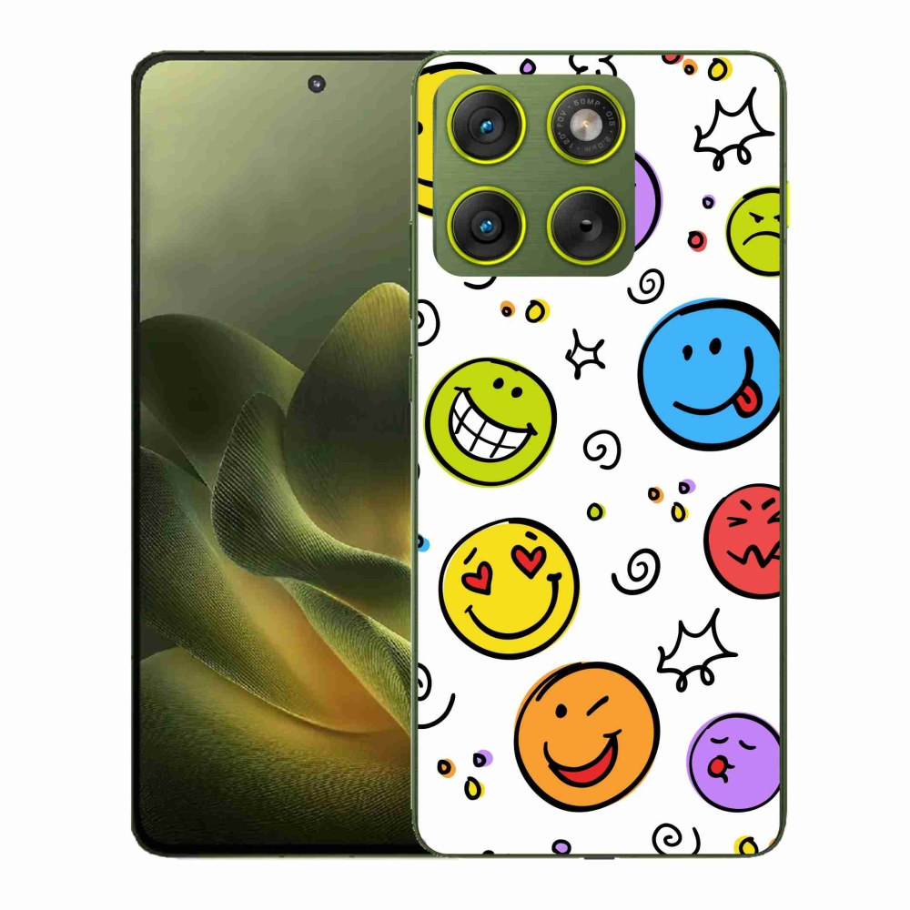 Gelový kryt mmCase na Motorola Edge 70 - smajlíci