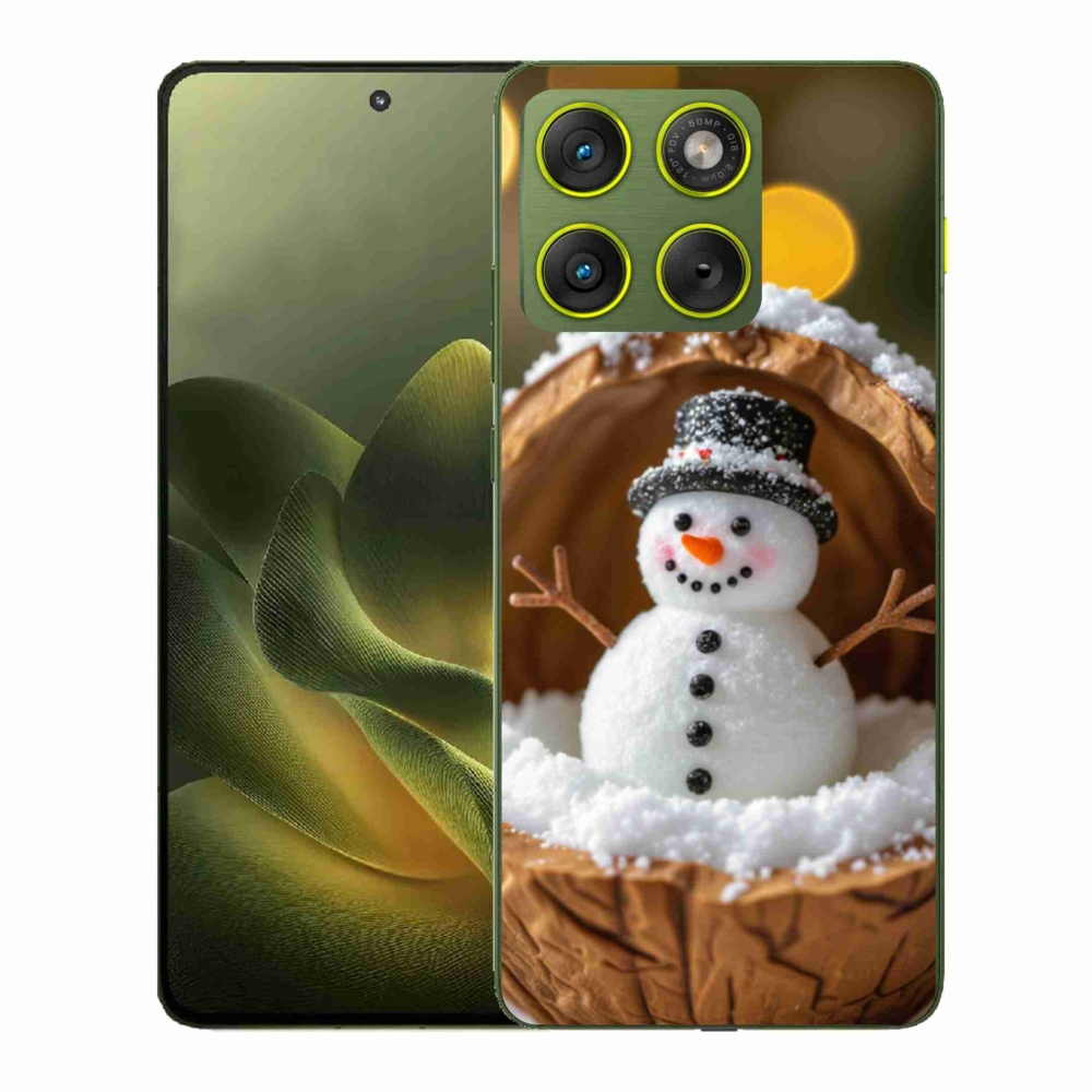 Gelový kryt mmCase na Motorola Edge 70 - sněhulák 4