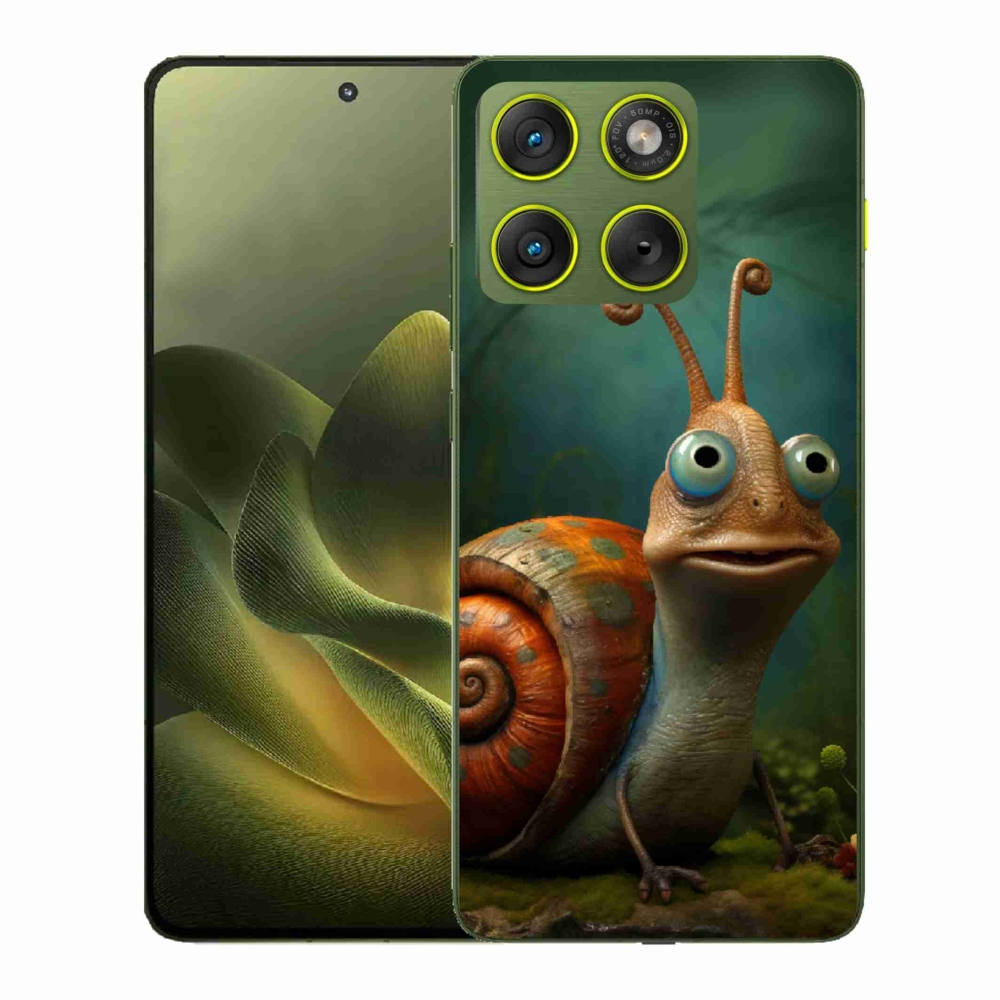 Gelový kryt mmCase na Motorola Edge 70 - šnek