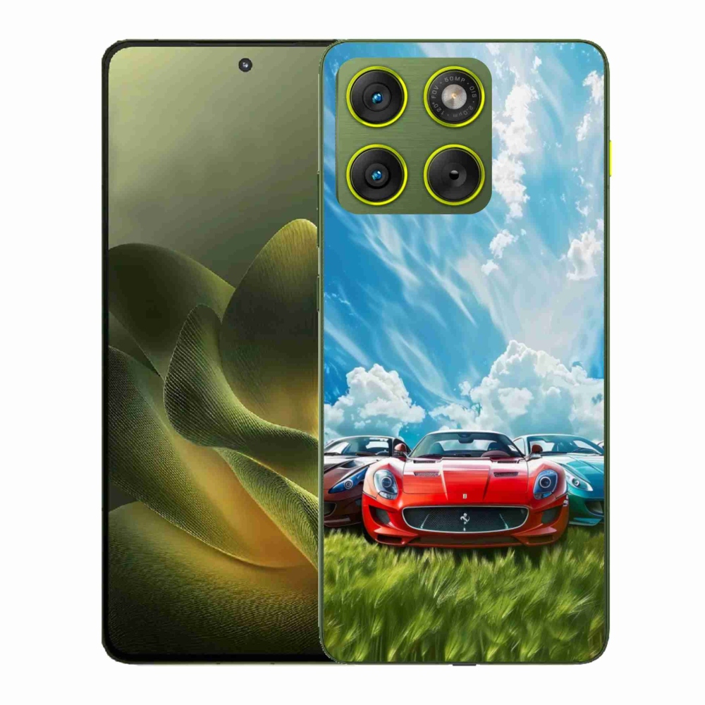Gelový kryt mmCase na Motorola Edge 70 - sportovní vozy