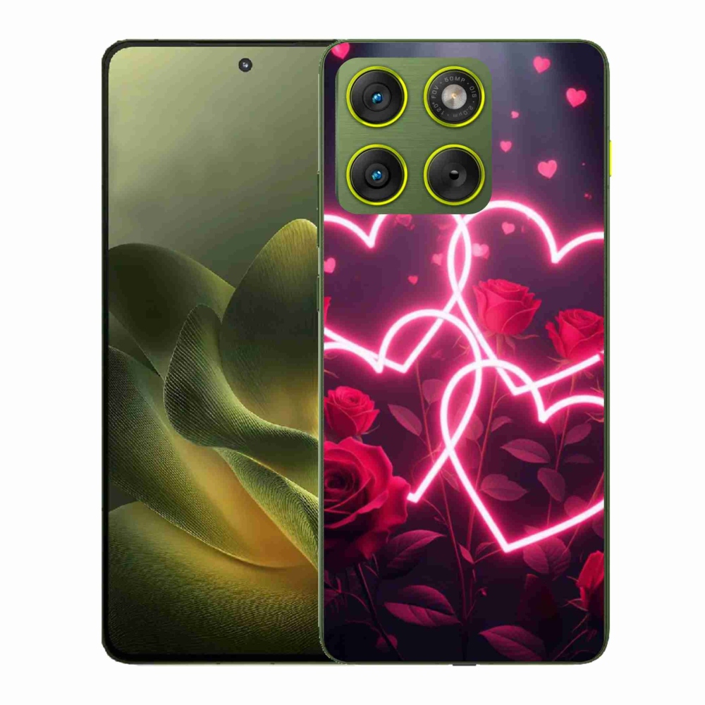 Gelový kryt mmCase na Motorola Edge 70 - srdce lásky