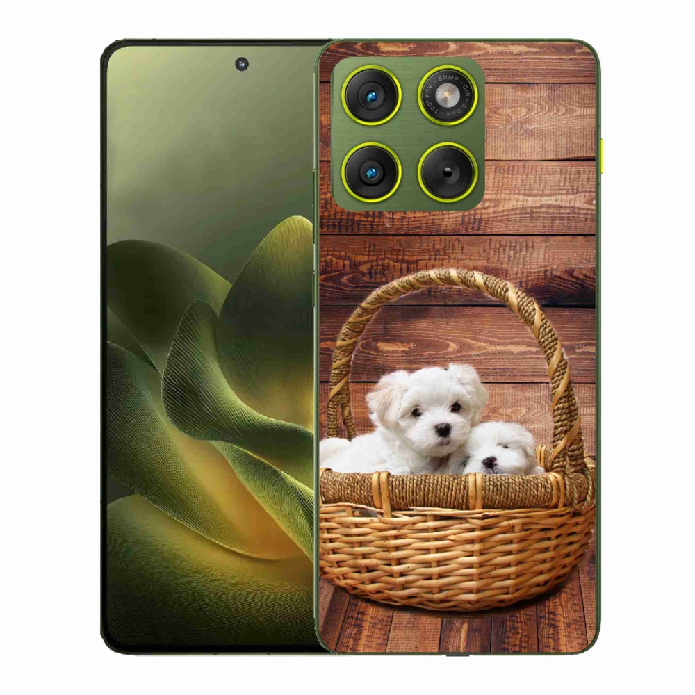 Gelový kryt mmCase na Motorola Edge 70 - štěňátka