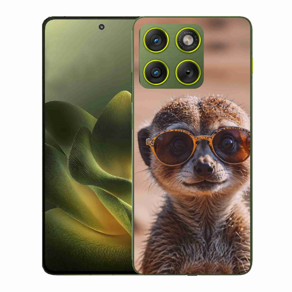 Gelový kryt mmCase na Motorola Edge 70 - stylová surikata
