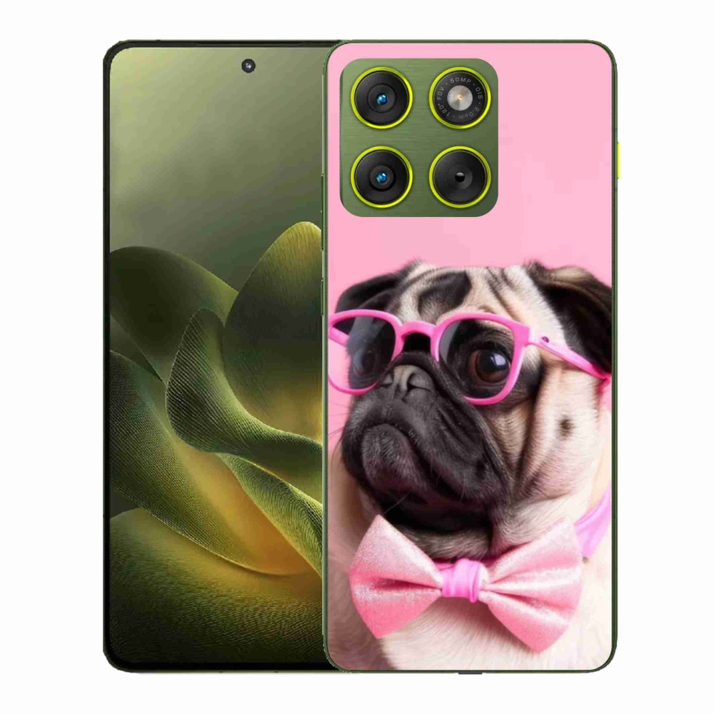 Gelový kryt mmCase na Motorola Edge 70 - stylový mops