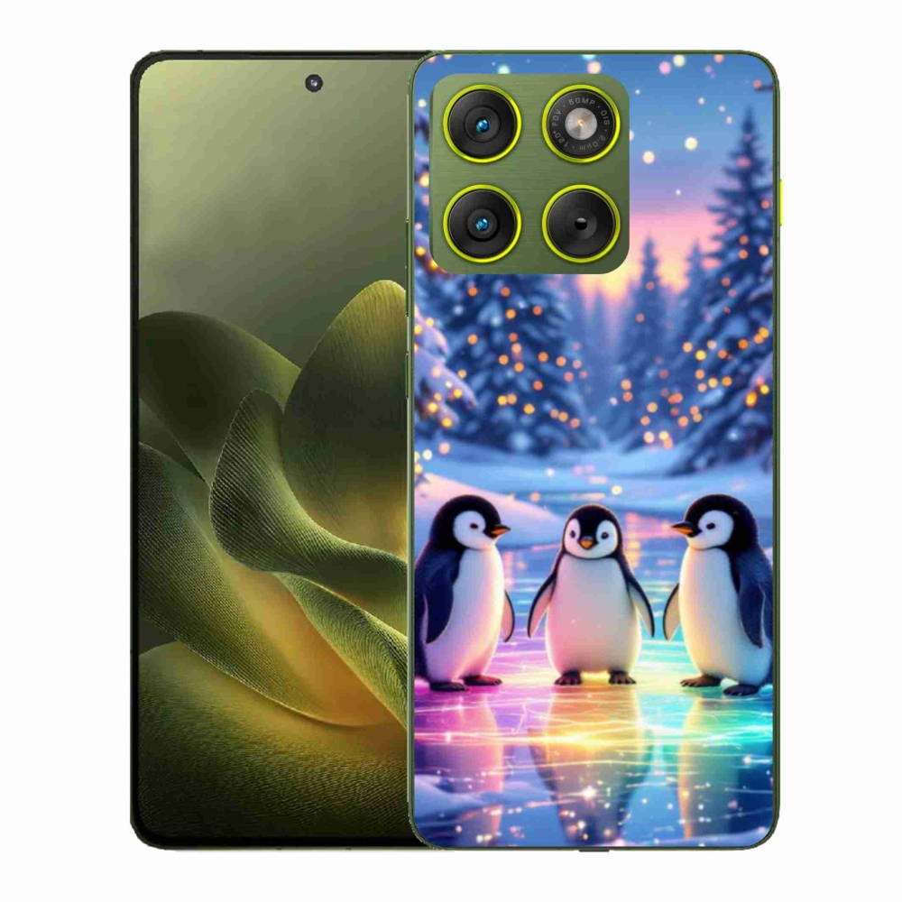 Gelový kryt mmCase na Motorola Edge 70 - tučnáci