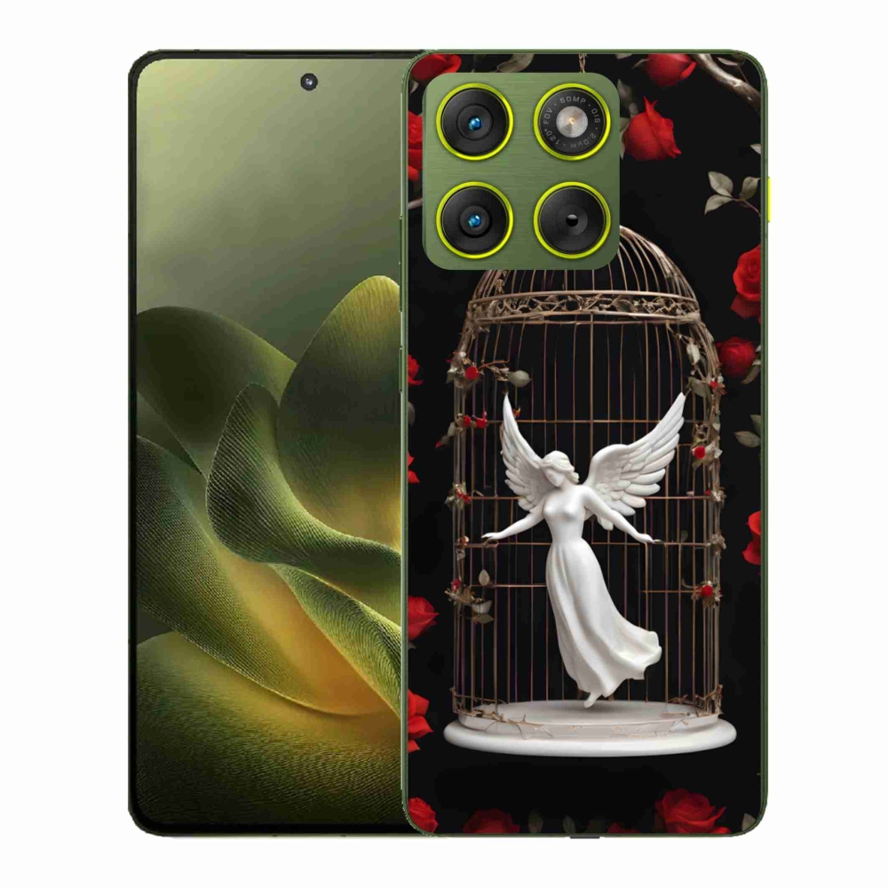 Gelový kryt mmCase na Motorola Edge 70 - uvězněný anděl