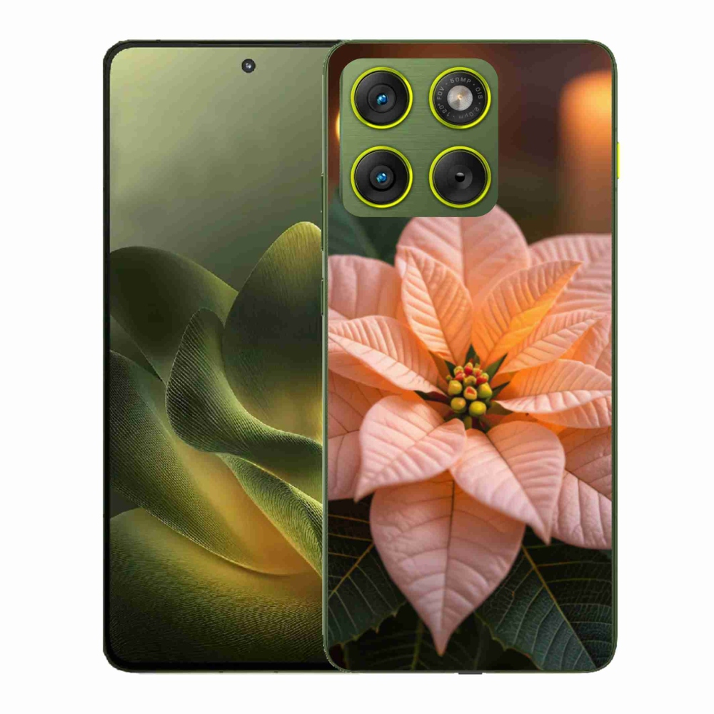 Gelový kryt mmCase na Motorola Edge 70 - vánoční hvězda