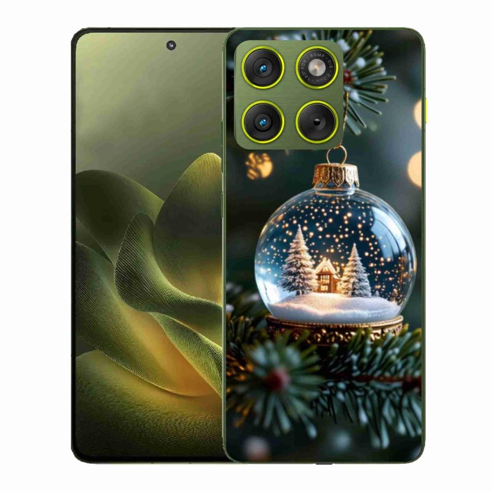 Gelový kryt mmCase na Motorola Edge 70 - vánoční koule 2