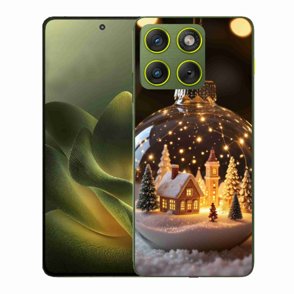 Gelový kryt mmCase na Motorola Edge 70 - vánoční koule 3