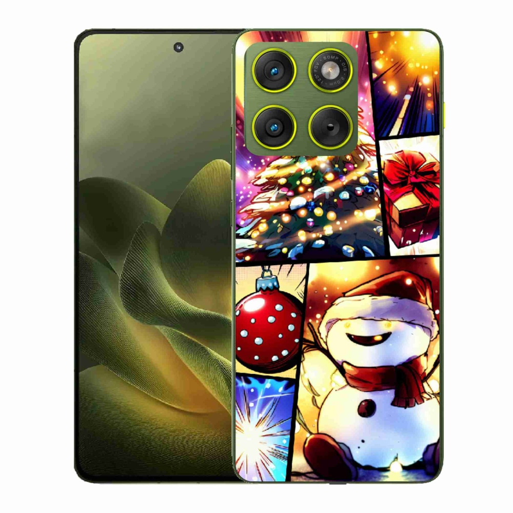 Gelový kryt mmCase na Motorola Edge 70 - vánoční motivy 1