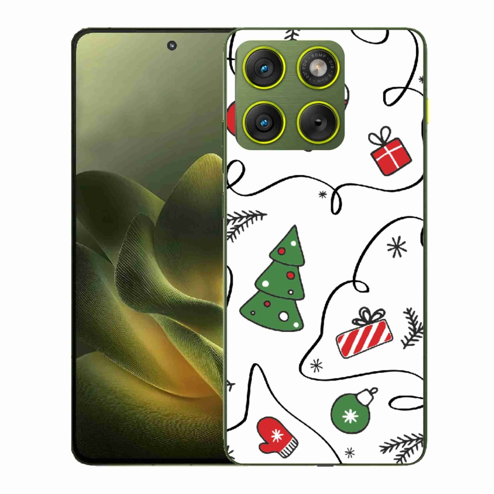 Gelový kryt mmCase na Motorola Edge 70 - vánoční motivy