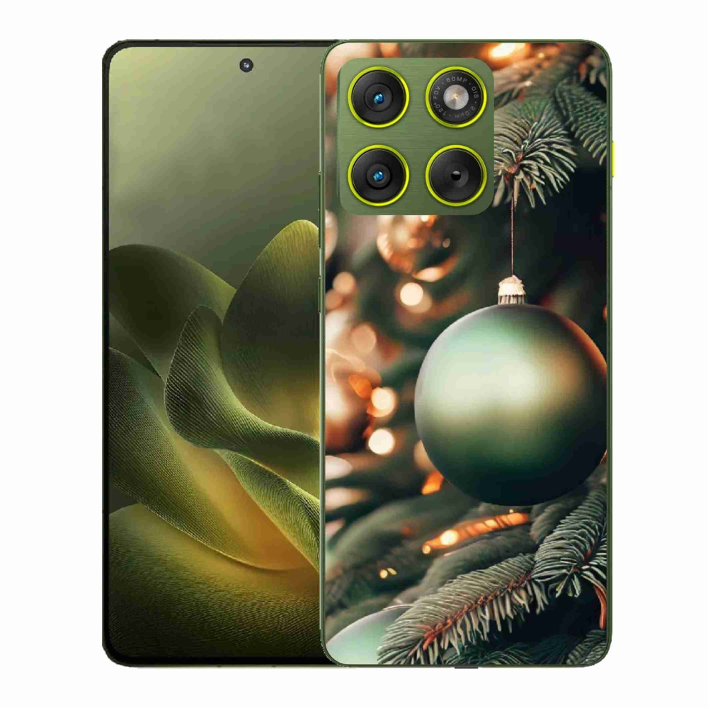 Gelový kryt mmCase na Motorola Edge 70 - vánoční ozdoby 1