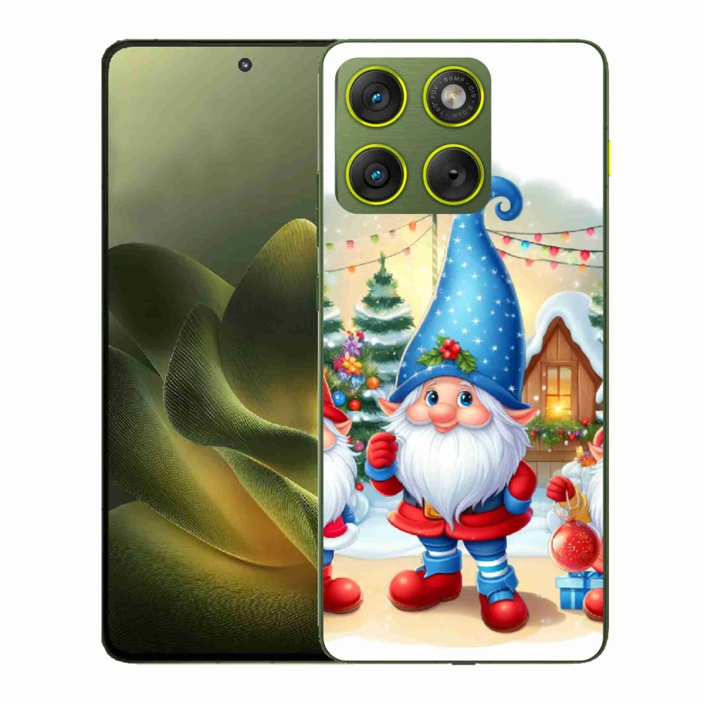 Gelový kryt mmCase na Motorola Edge 70 - vánoční skřítci