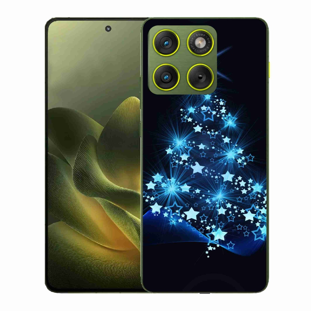 Gelový kryt mmCase na Motorola Edge 70 - vánoční stromek