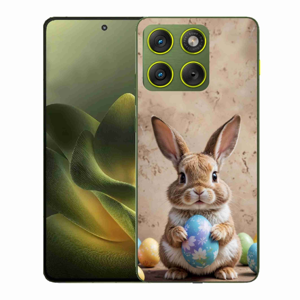 Gelový kryt mmCase na Motorola Edge 70 - velikonoční králíček