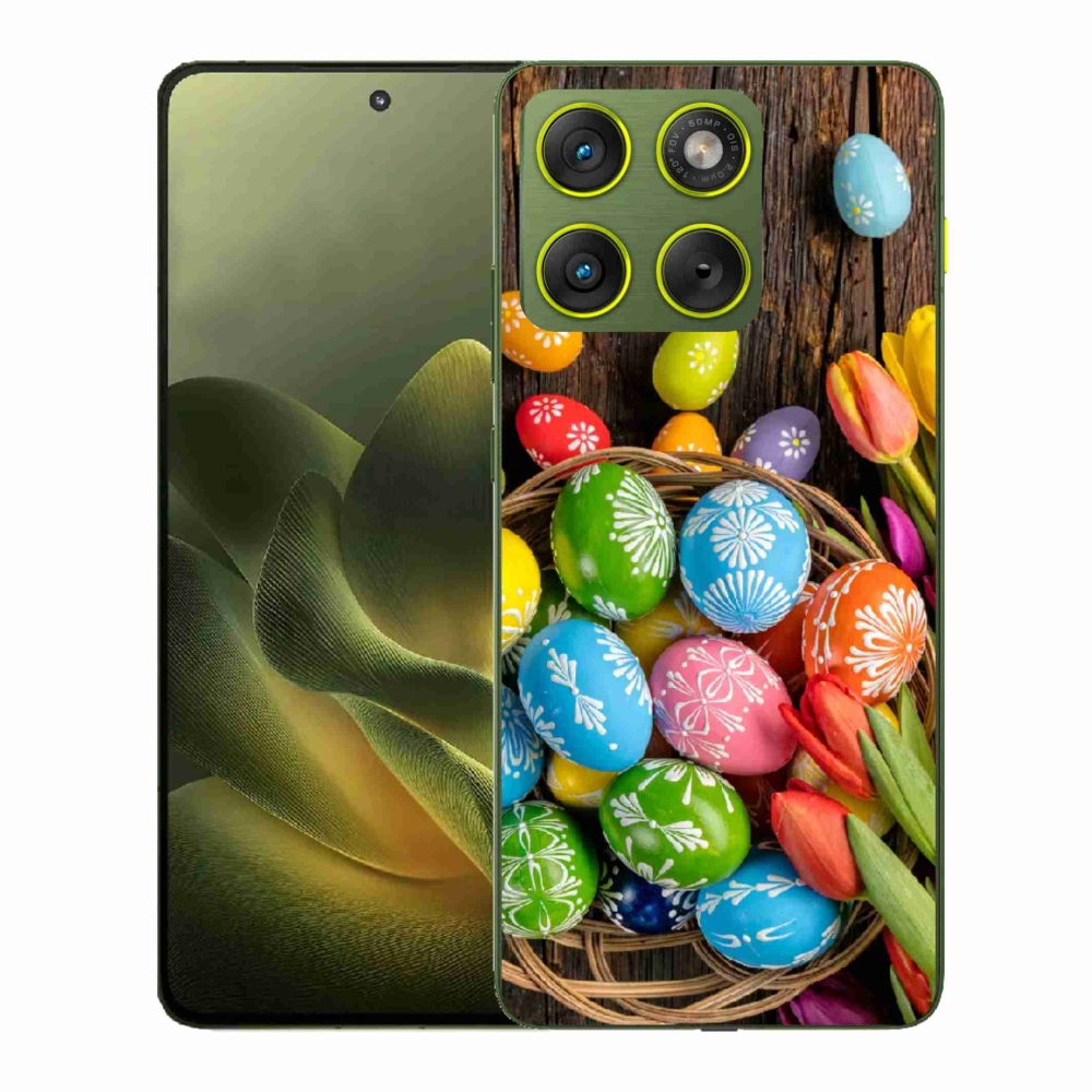 Gelový kryt mmCase na Motorola Edge 70 - velikonoční vajíčka