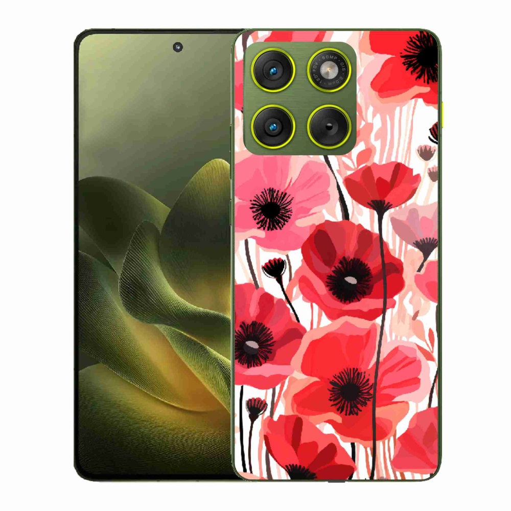Gelový kryt mmCase na Motorola Edge 70 - vlčí mák 1