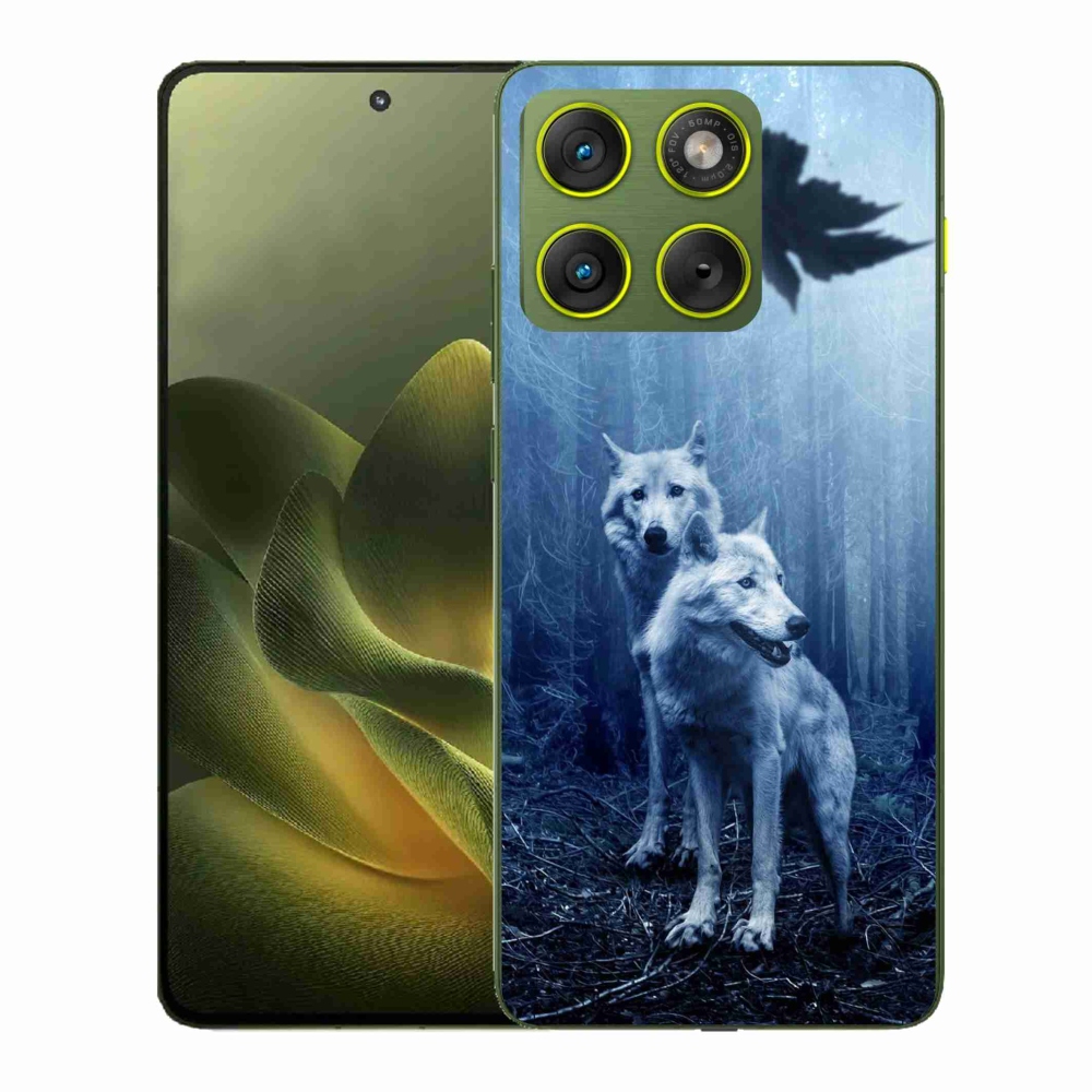 Gelový kryt mmCase na Motorola Edge 70 - vlci v lese