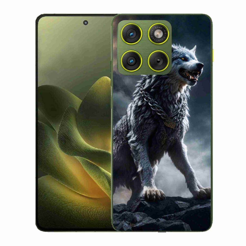 Gelový kryt mmCase na Motorola Edge 70 - vlk 1