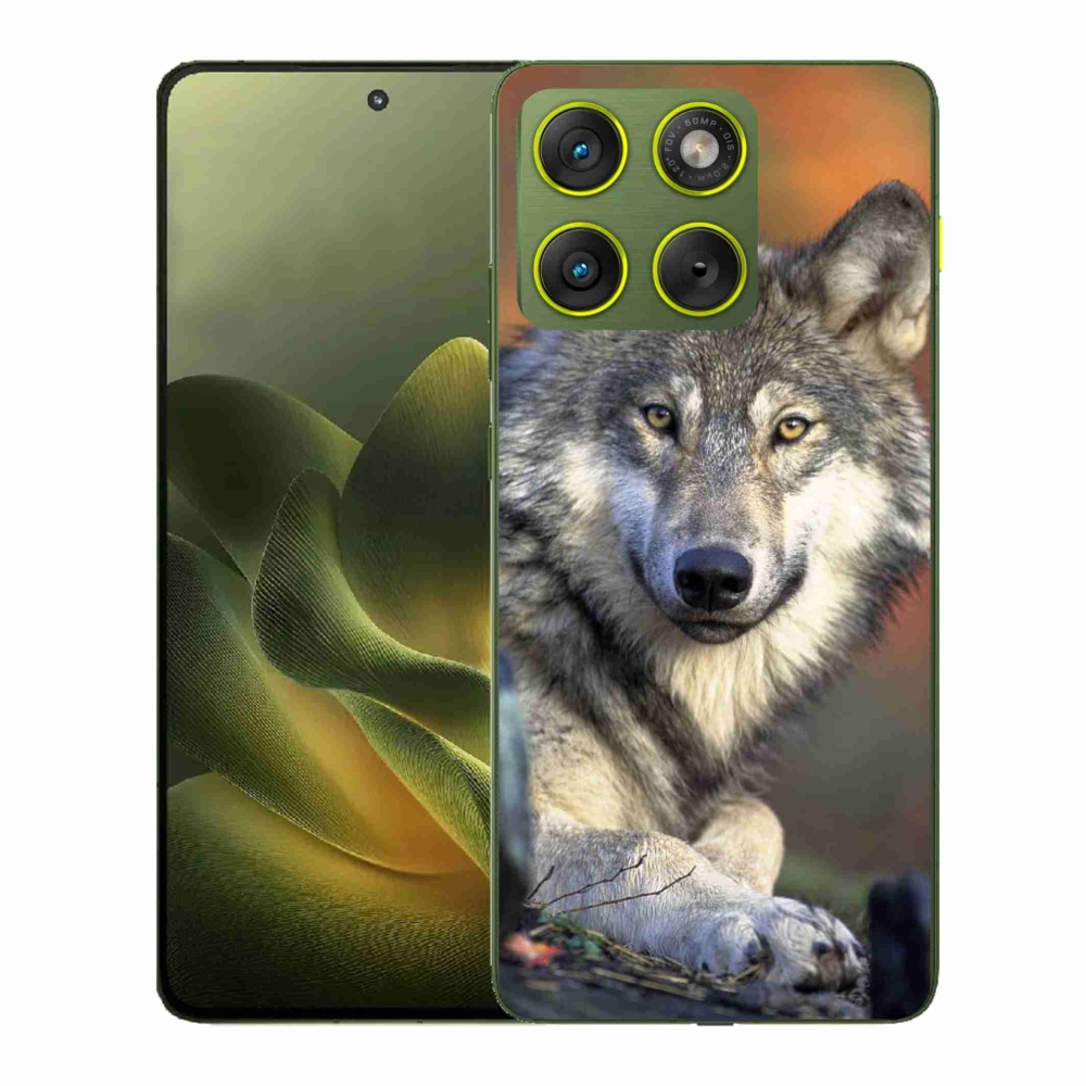 Gelový kryt mmCase na Motorola Edge 70 - vlk