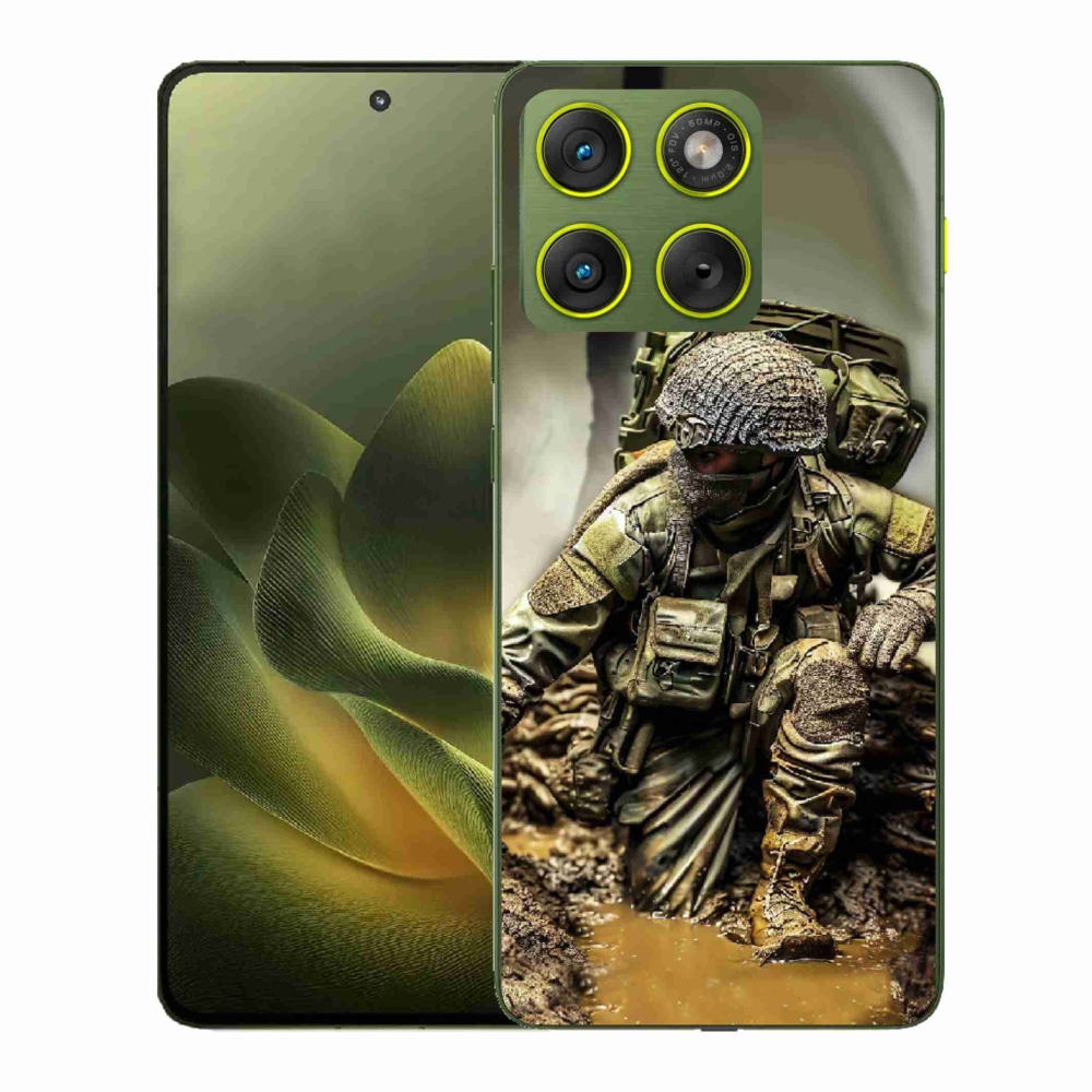 Gelový kryt mmCase na Motorola Edge 70 - voják