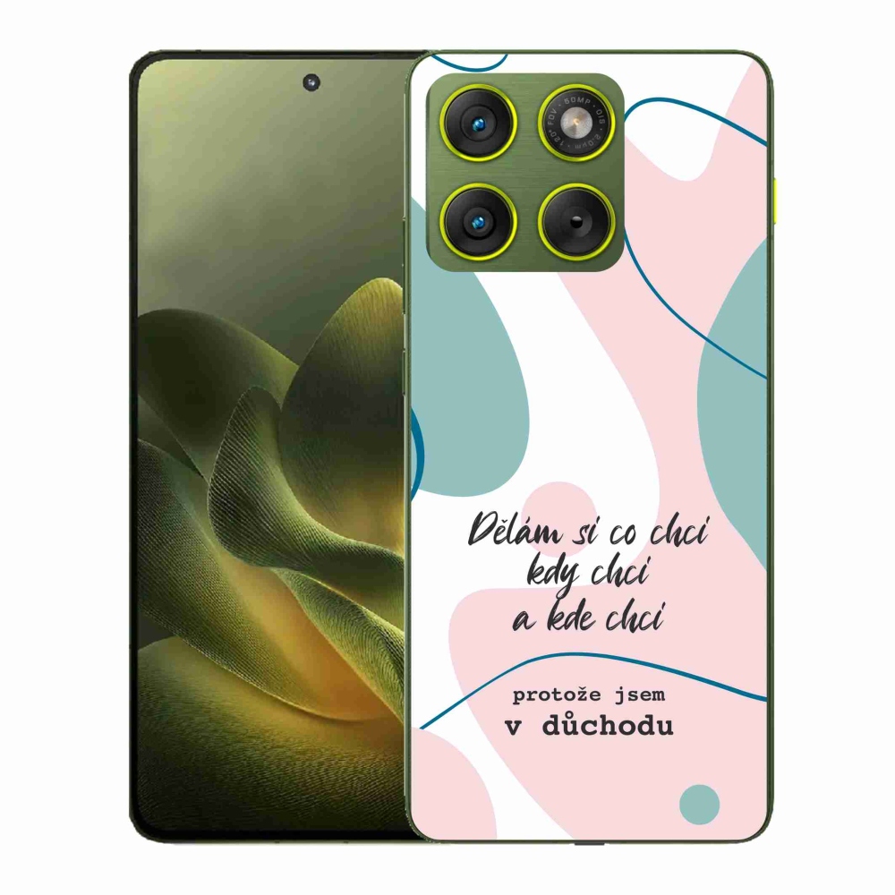 Gelový kryt mmCase na Motorola Edge 70 - vtipný text 10 bílé pozadí