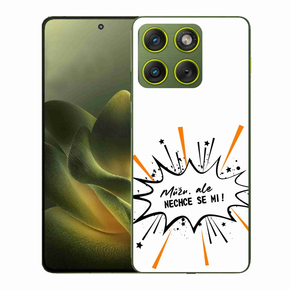 Gelový kryt mmCase na Motorola Edge 70 - vtipný text 11 bílé pozadí