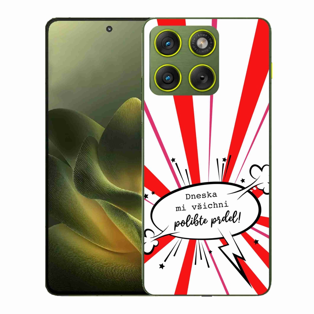Gelový kryt mmCase na Motorola Edge 70 - vtipný text 15 bílé pozadí