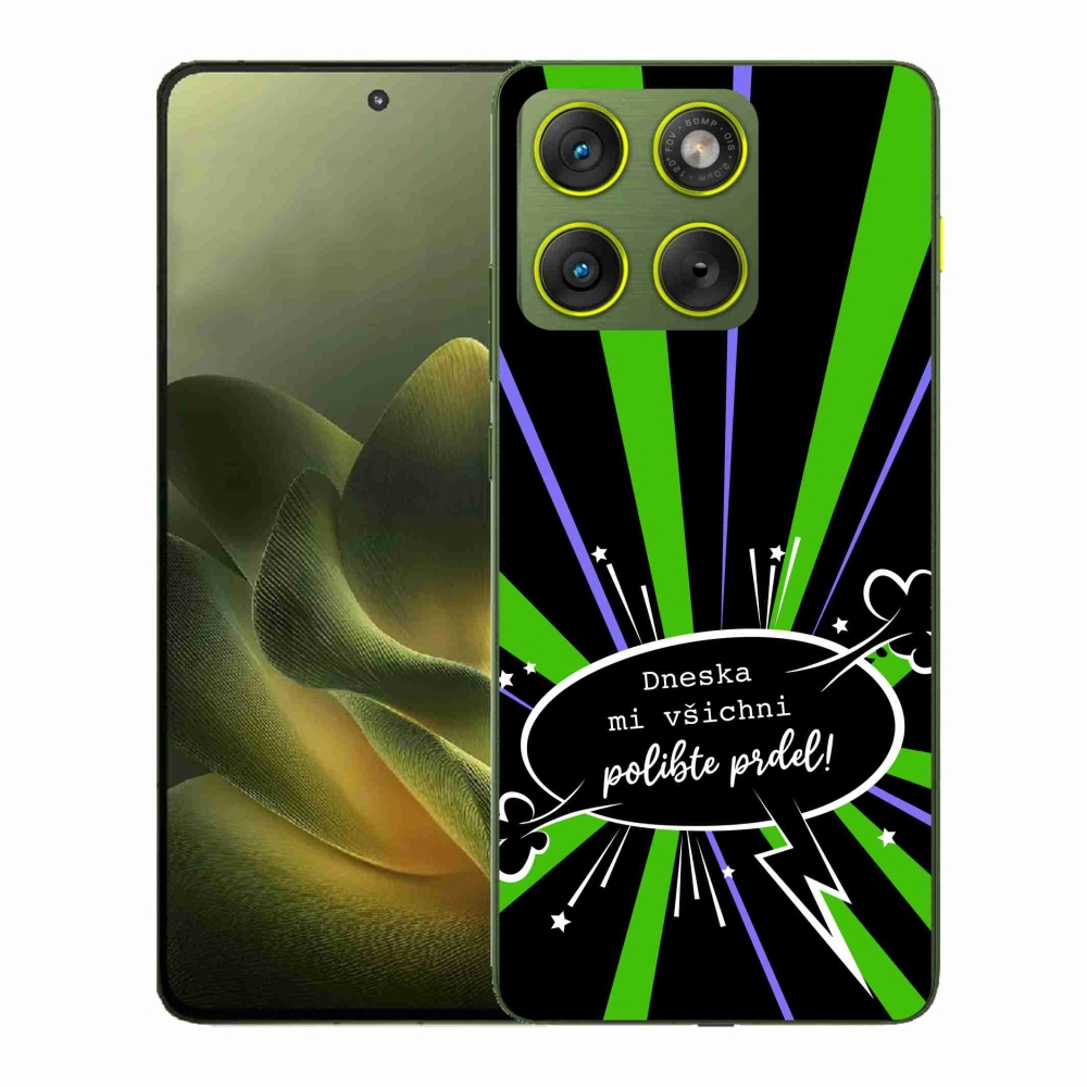 Gelový kryt mmCase na Motorola Edge 70 - vtipný text 15 černé pozadí