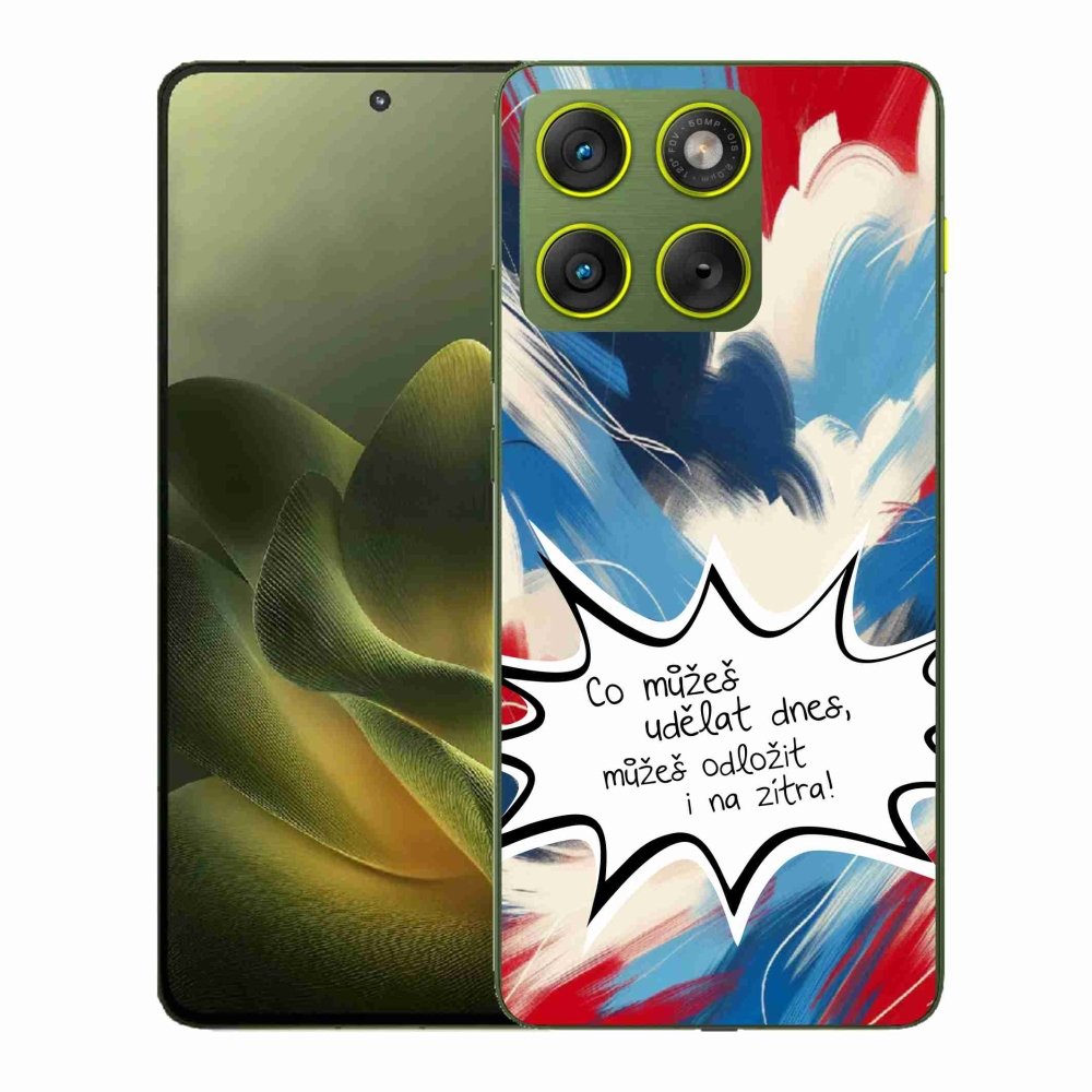 Gelový kryt mmCase na Motorola Edge 70 - vtipný text 9 bílé pozadí