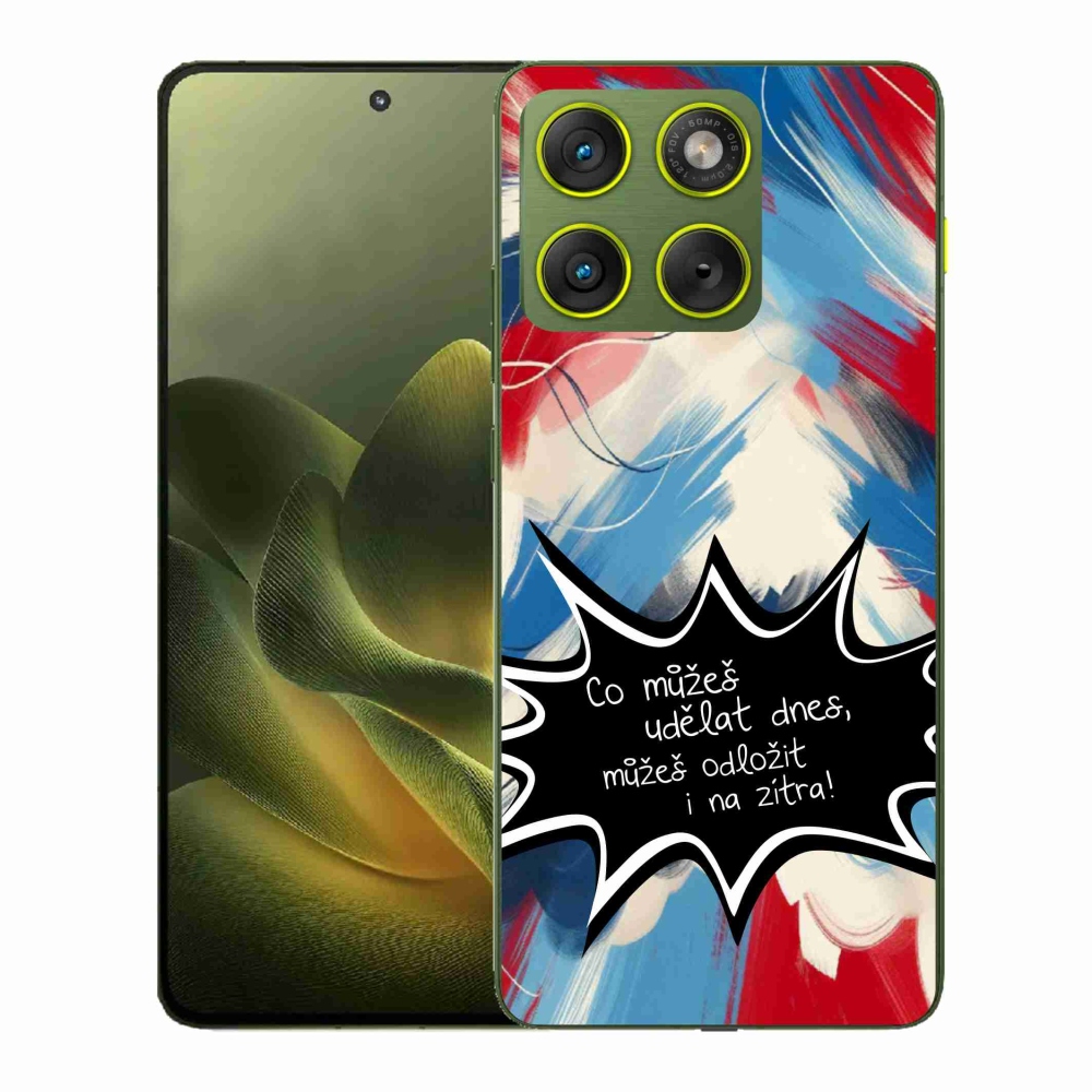 Gelový kryt mmCase na Motorola Edge 70 - vtipný text 9 černé pozadí