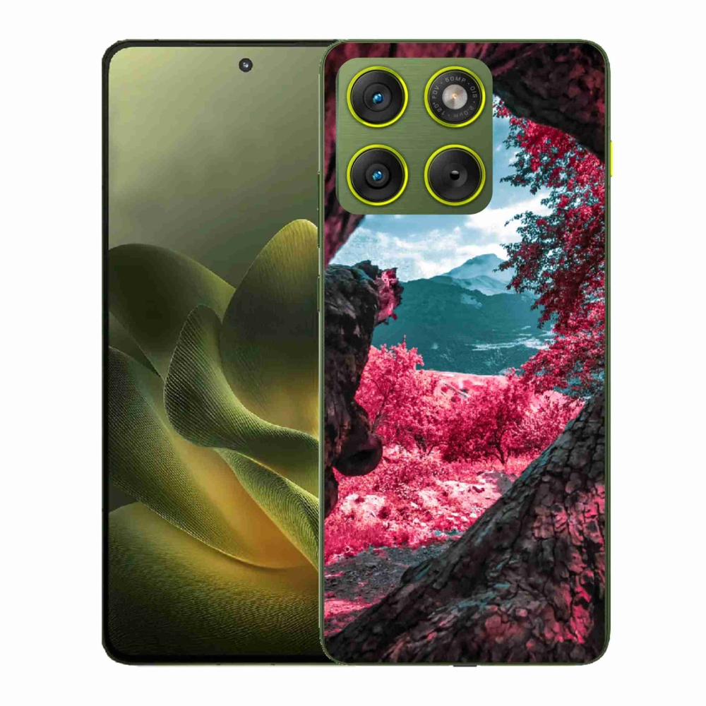 Gelový kryt mmCase na Motorola Edge 70 - výhled na hory