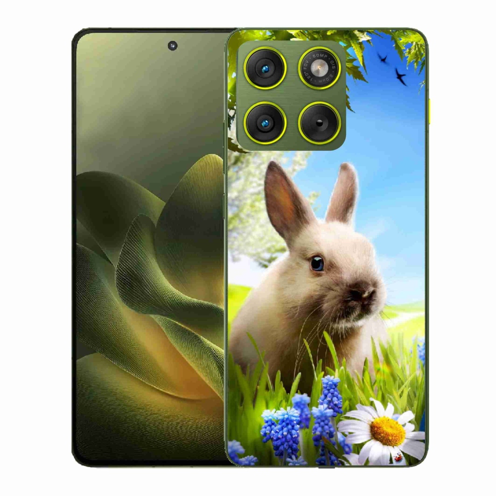 Gelový kryt mmCase na Motorola Edge 70 - zajíček