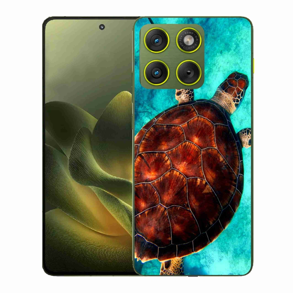 Gelový kryt mmCase na Motorola Edge 70 - želva