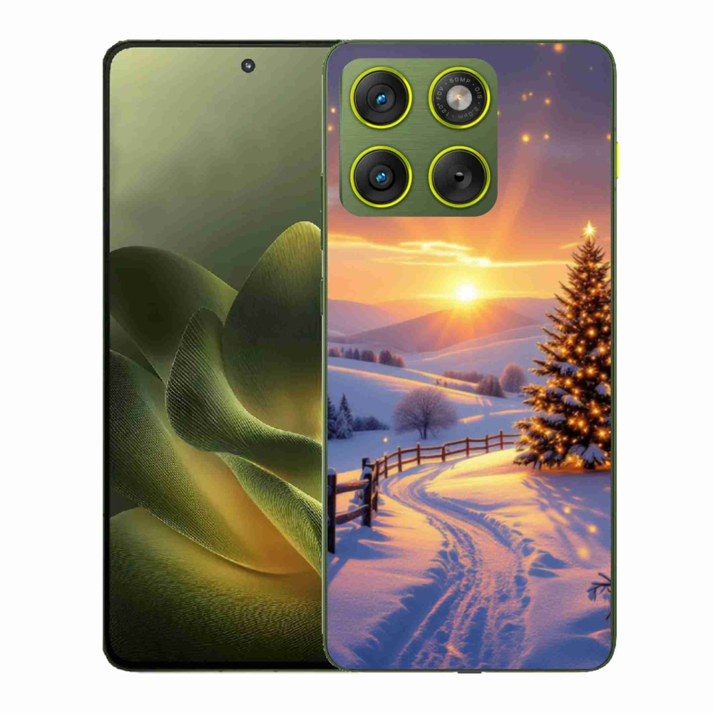 Gelový kryt mmCase na Motorola Edge 70 - zimní krajina