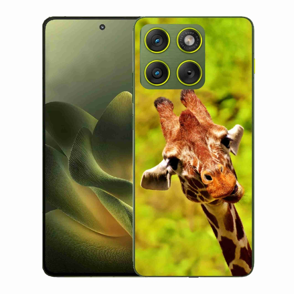 Gelový kryt mmCase na Motorola Edge 70 - žirafa