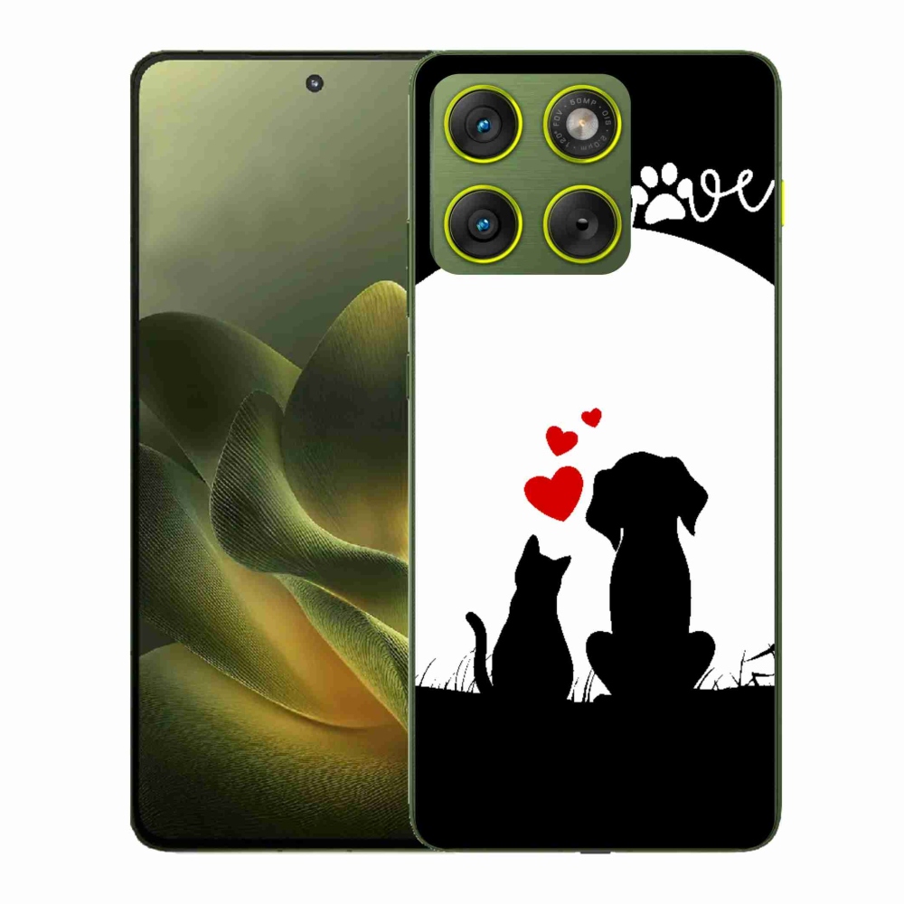 Gelový kryt mmCase na Motorola Edge 70 - zvířecí láska