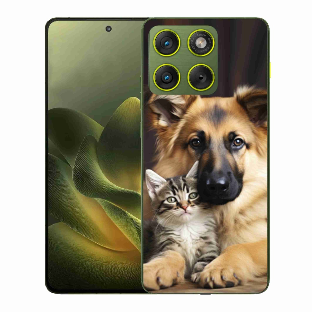 Gelový kryt mmCase na Motorola Edge 70 - zvířecí přátelství