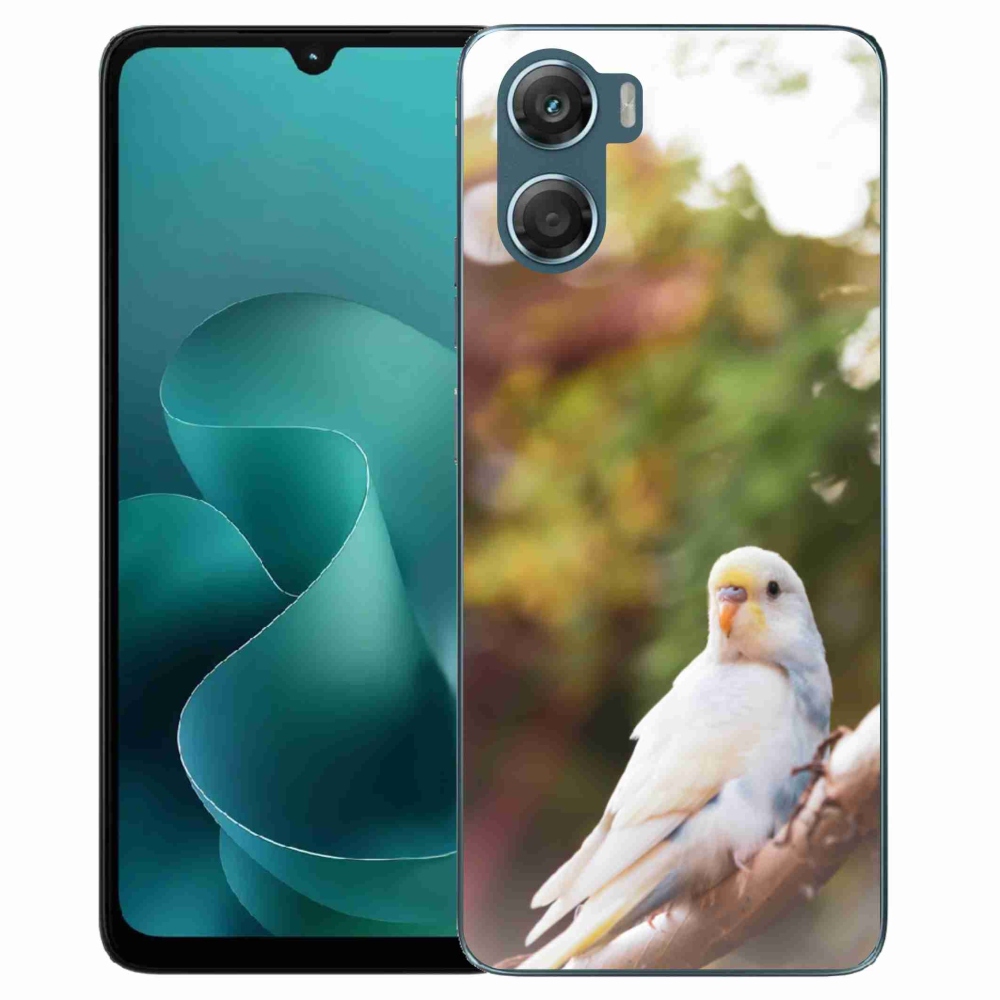 Gelový kryt mmCase na Motorola G06/G06 Power - andulka bílá