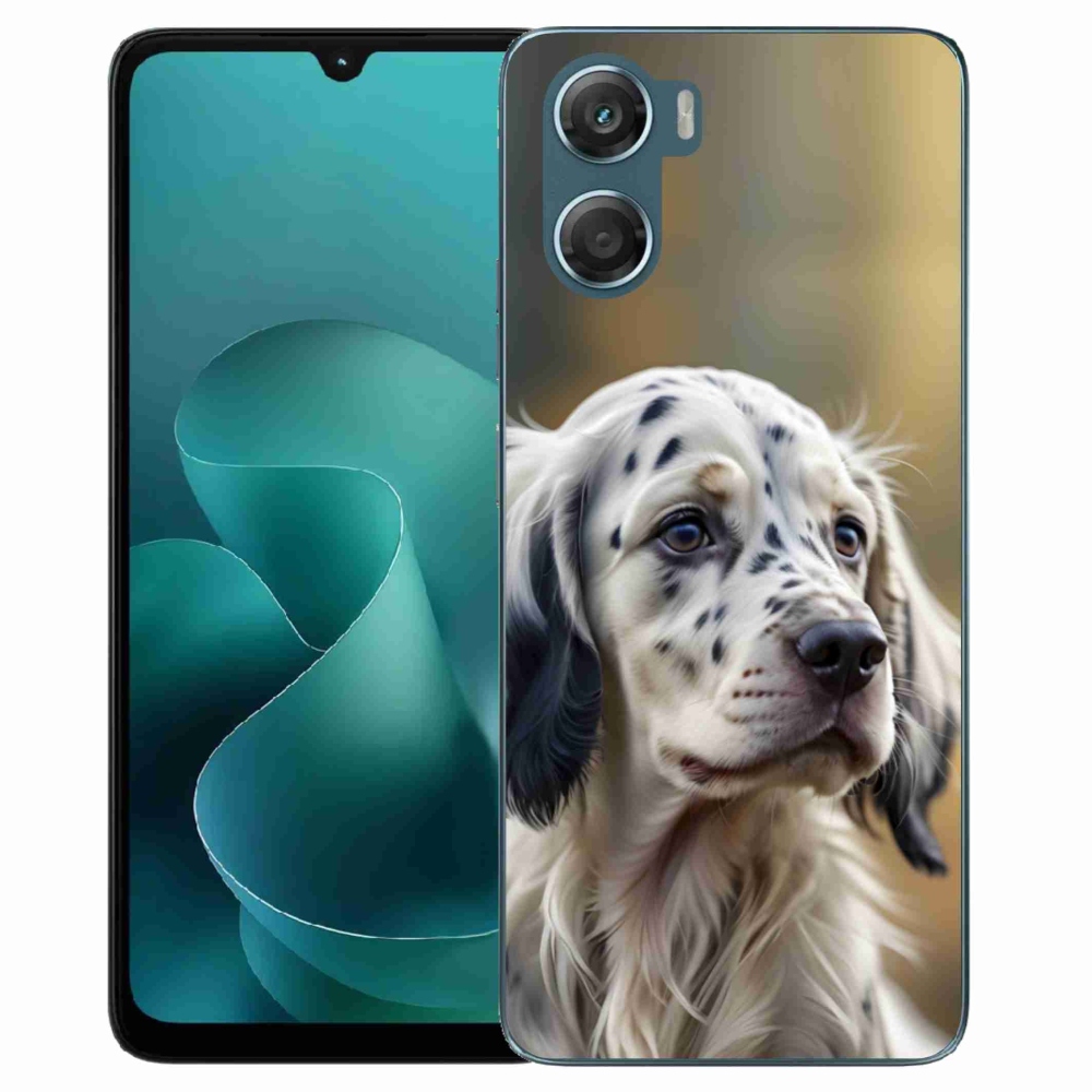 Gelový kryt mmCase na Motorola G06/G06 Power - anglický setr