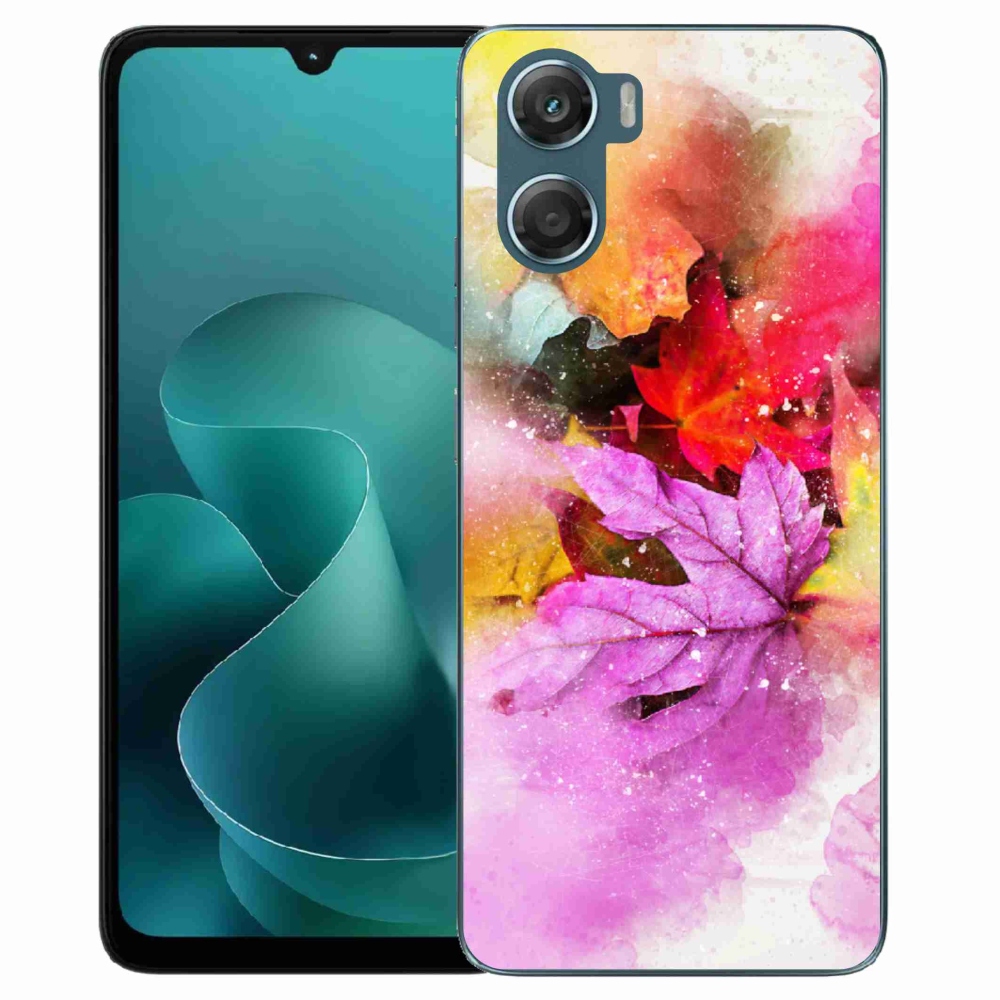 Gelový kryt mmCase na Motorola G06/G06 Power - barevné listy