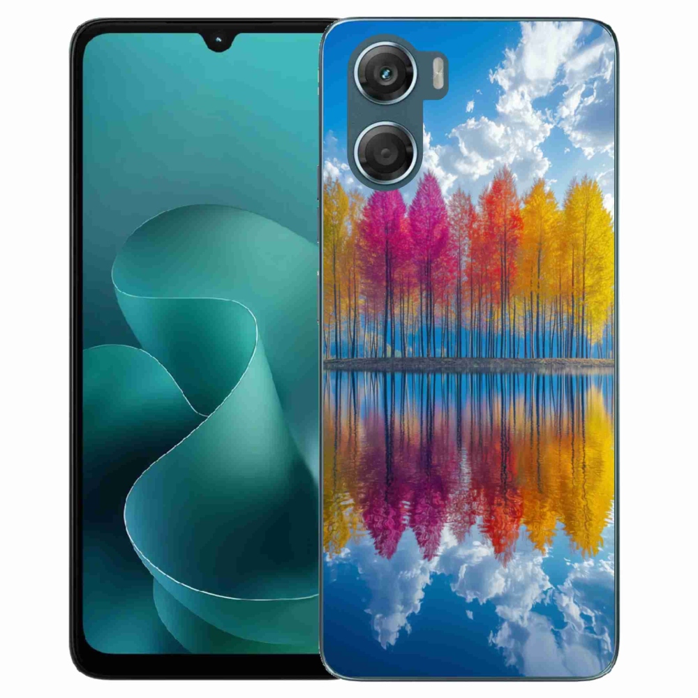 Gelový kryt mmCase na Motorola G06/G06 Power - barevné stromy