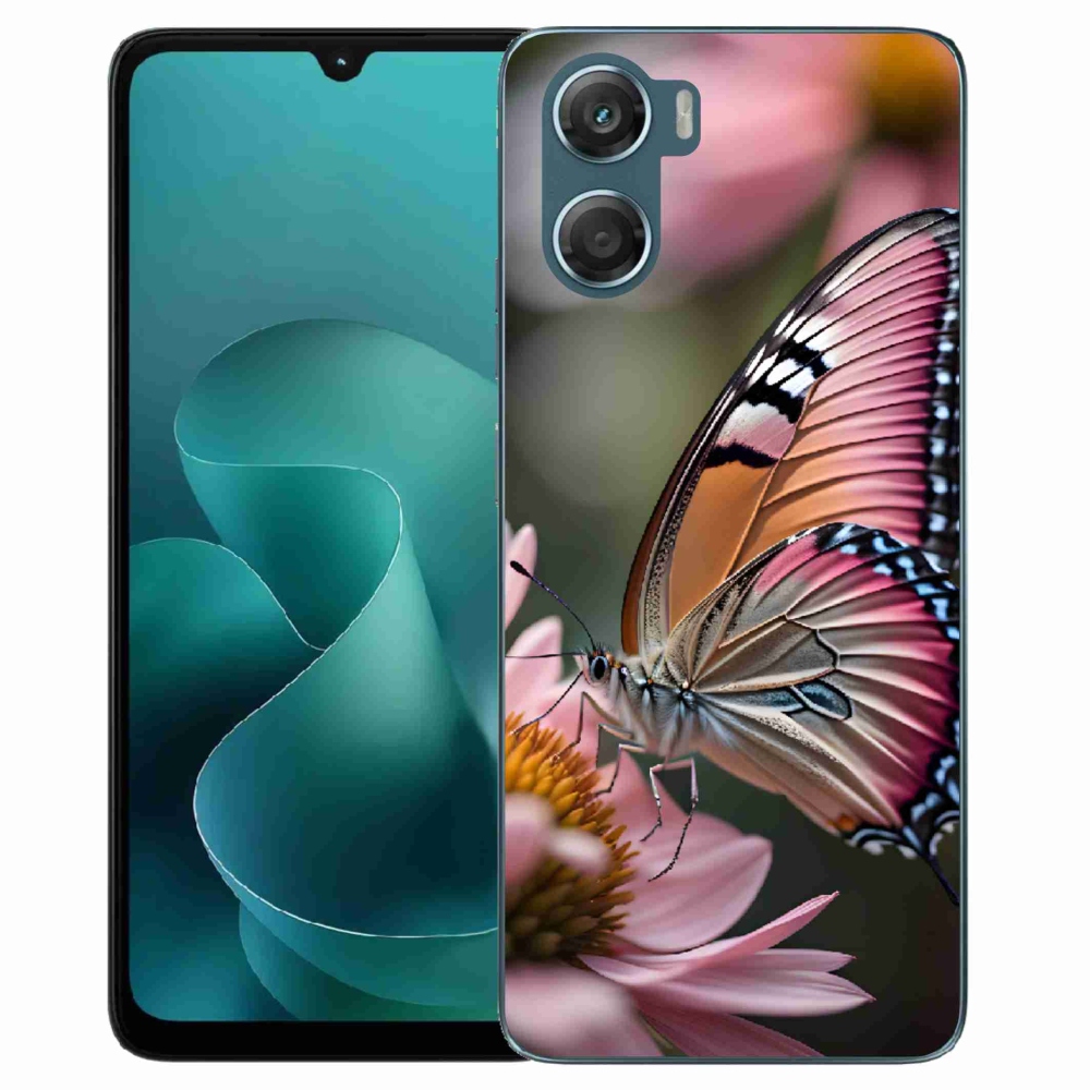 Gelový kryt mmCase na Motorola G06/G06 Power - barevný motýl